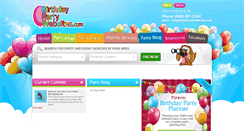 Desktop Screenshot of birthdaypartywebsites.com